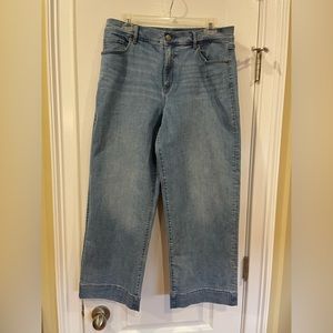 Loft Outlet High Rise Slim Wide Leg